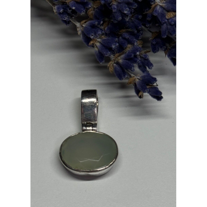 925 Sterling Silver Nephrite Pendant