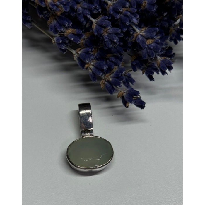 925 Sterling Silver Nephrite Pendant