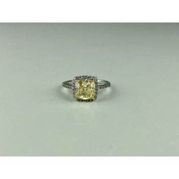 925 Sterling Silver CZ Ring Size 7