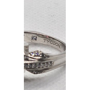 925 Sterling Silver CZ Ring Size 8