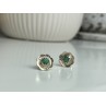 925 Sterling Silver Malachite Stud Earrings