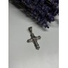 925 Sterling Silver CZ Cross Length 48 Mm