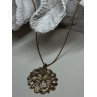 925 Sterling Silver Gold Plated Wild Flower Necklace
