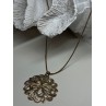 925 Sterling Silver Gold Plated Wild Flower Necklace