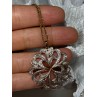 925 Sterling Silver Gold Plated Wild Flower Necklace