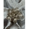 925 Sterling Silver Flower Brooch Length 1.8 Inch
