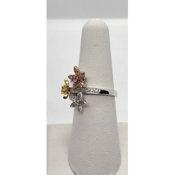 925 Sterling Silver CZ Ring Size 7