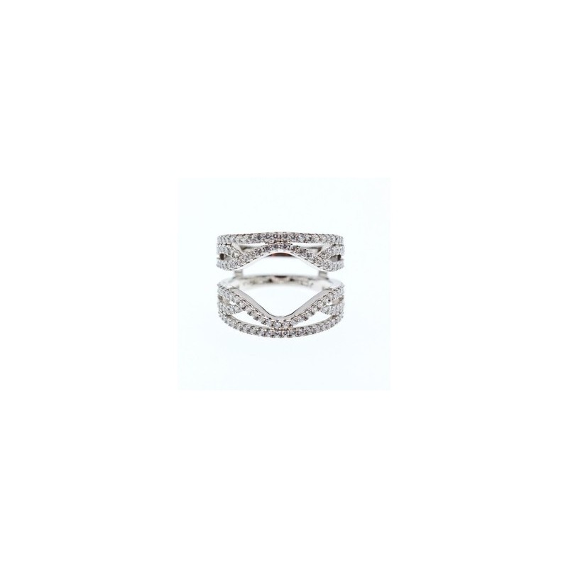 925 Sterling Silver CZ Ring Size 6.5