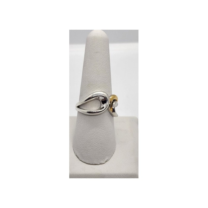 Silver Ring 925 Vintage Elle Accent Red Ruby Inside The Band Size 9