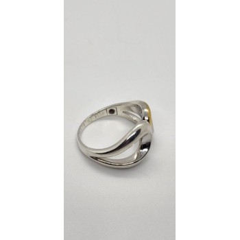 Silver Ring 925 Vintage Elle Accent Red Ruby Inside The Band Size 9