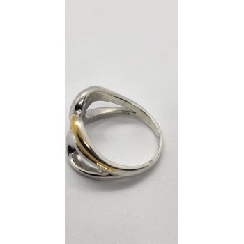 Silver Ring 925 Vintage Elle Accent Red Ruby Inside The Band Size 9