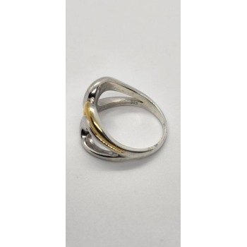 Silver Ring 925 Vintage Elle Accent Red Ruby Inside The Band Size 9