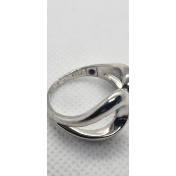 Silver Ring 925 Vintage Elle Accent Red Ruby Inside The Band Size 9