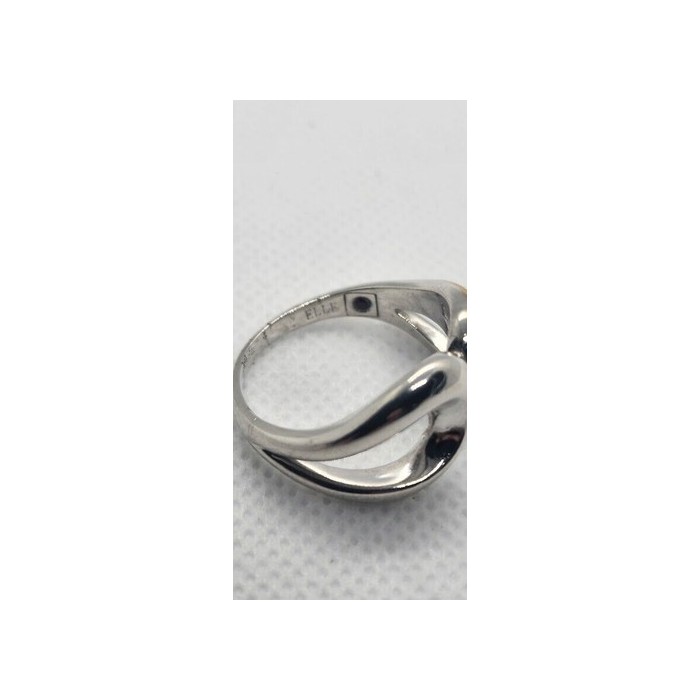 Silver Ring 925 Vintage Elle Accent Red Ruby Inside The Band Size 9