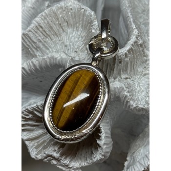 925 STERLING SILVER AMBER PENDANT LENGTH 2.5 Inch