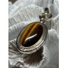 925 STERLING SILVER AMBER PENDANT LENGTH 2.5 Inch