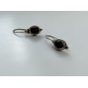 Vintage 925 Sterling Silver Agate Earrings