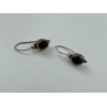 Vintage 925 Sterling Silver Agate Earrings