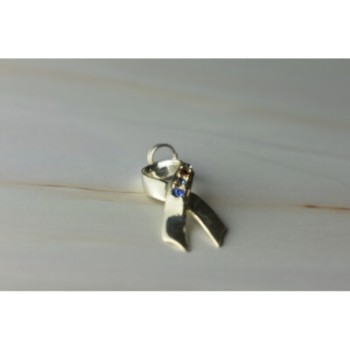 925 Sterling Silver Multicolor CZ Pendant