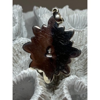 925 STERLING SILVER AGATE PENDANT LENGTH 2.3 Inch
