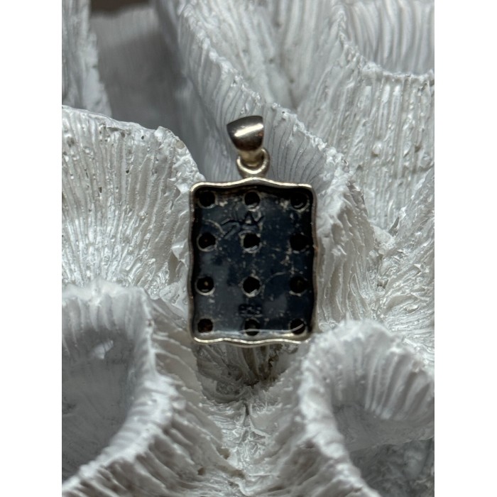 925 Sterling Silver Multicolor Spinel Pendant Length 1.3 Inch