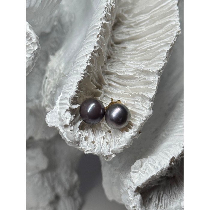 14K YELLOW GOLD PEARL EARRINGS