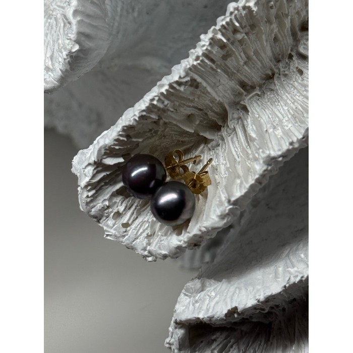 14K YELLOW GOLD PEARL EARRINGS