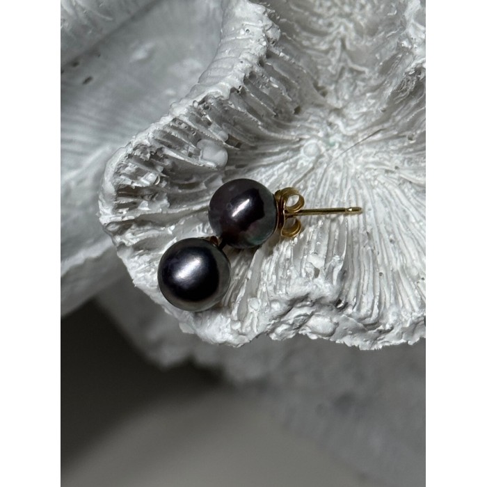 14K YELLOW GOLD PEARL EARRINGS