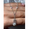 925 STERLING SILVER PEARLS NECKLACE LENGTH 18 INCH ELEGANT