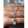 925 STERLING SILVER PEARLS NECKLACE LENGTH 18 INCH ELEGANT
