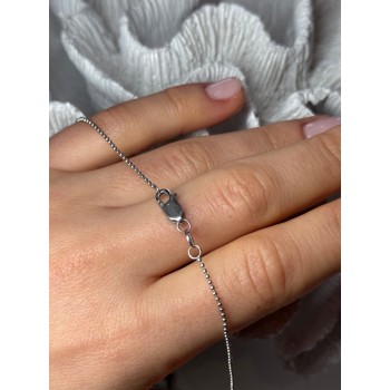 925 STERLING SILVER PEARLS NECKLACE LENGTH 18 INCH ELEGANT