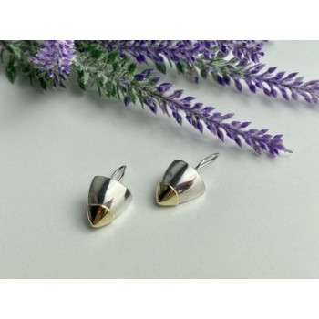 Vintage 925 Sterling Silver Gold Plated Earrings