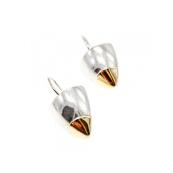 Vintage 925 Sterling Silver Gold Plated Earrings