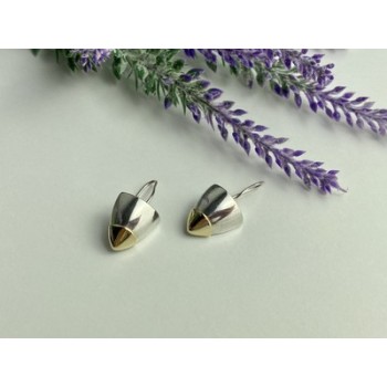 Vintage 925 Sterling Silver Gold Plated Earrings
