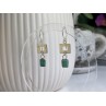 925 Sterling Silver Malachite Earrings