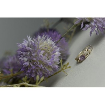 925 Sterling Silver Purple Tourmaline Ring Size 6.5