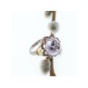 925 Sterling Silver With Gilding Morganite & Garnet 