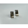 Vintage 925 Sterling Silver Haliotis Stud Earrings