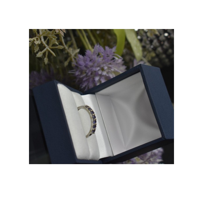 925 Sterling Silver Iolite Ring Size 7