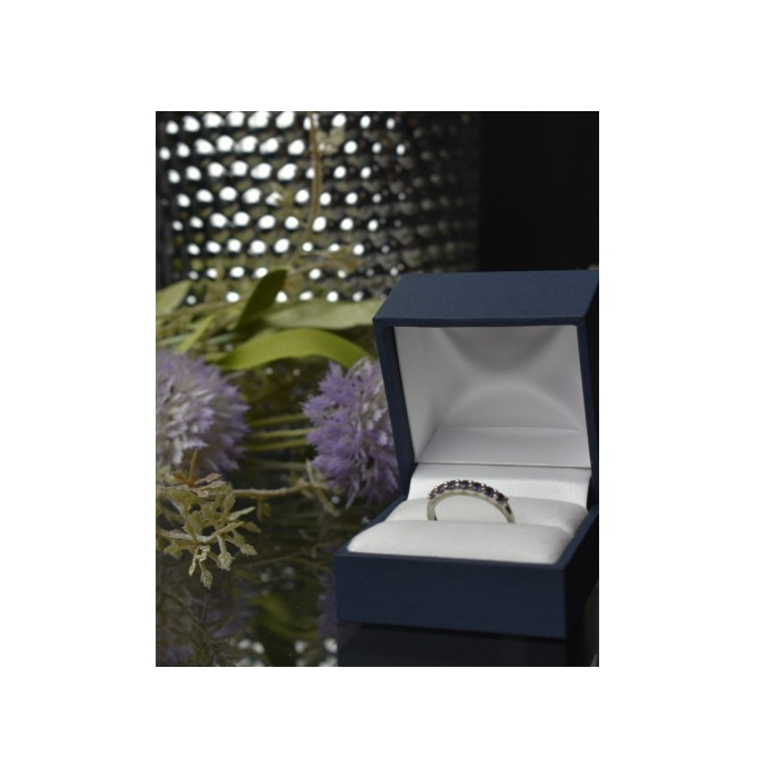 925 Sterling Silver Iolite Ring Size 7