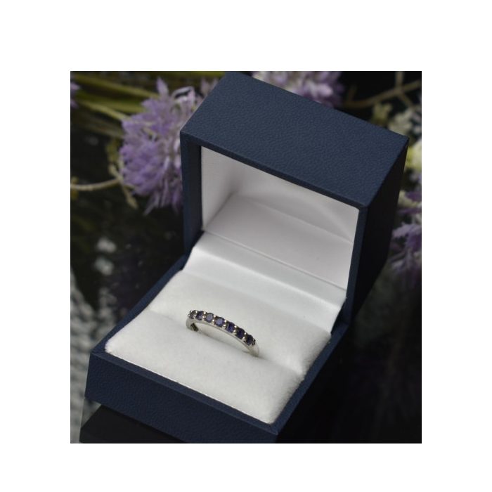 925 Sterling Silver Iolite Ring Size 7