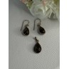 925 Sterling Silver Quartz Earrings & Pendant Set