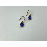 925 Sterling Silver Gold Plated Sapphire Spinel Earrings