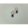 925 Sterling Silver Gold Plated Sapphire Spinel Earrings