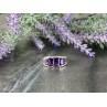 925 Sterling Silver Amethyst Ring Size 6.5