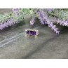 925 Sterling Silver Amethyst Ring Size 6.5