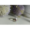 925 Sterling Silver Pink Spinel & Topaz Ring Size 7