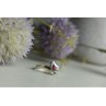 925 Sterling Silver Pink Spinel & Topaz Ring Size 7
