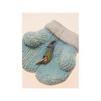 925 Sterling Silver Gold Plated CZ & Enamel 