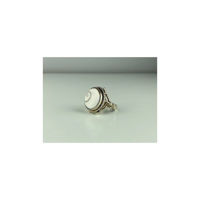 Vintage 925 Sterling Silver Agate Ring Size 9.5